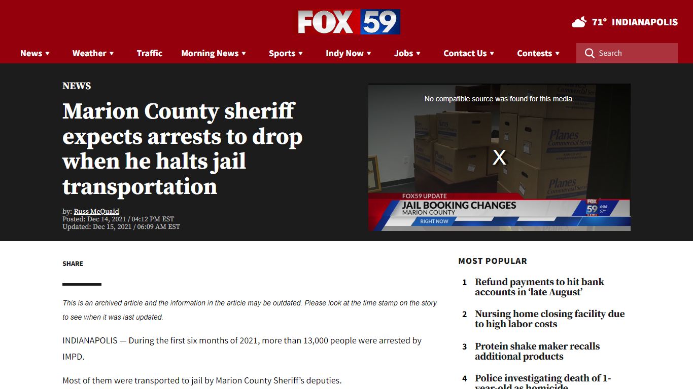 Marion County sheriff expects arrests to drop when he ...